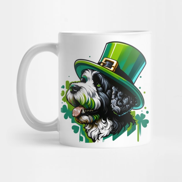 Portuguese Water Dog Celebrates Saint Patrick's Day by ArtRUs